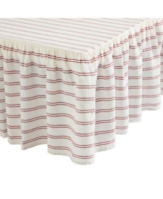 Kemptown Stripe Linen Blend Bedskirt, King