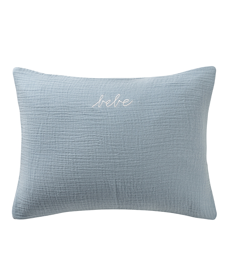 Domani Home Gauze Linen Bebe Boudoir Sham In Blue