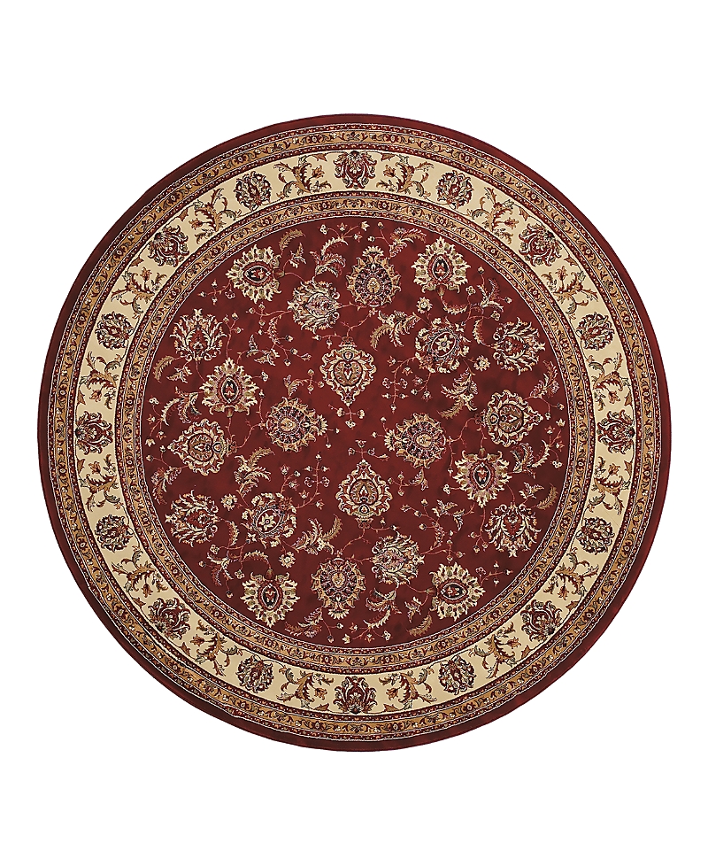 Oriental Weavers Ariana 117c Round Area Rug 6'0 X 6'0 In Red