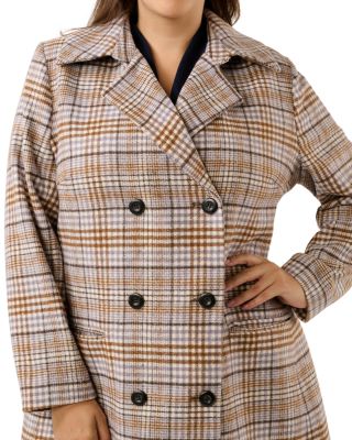 Frostfall Plaid Coat