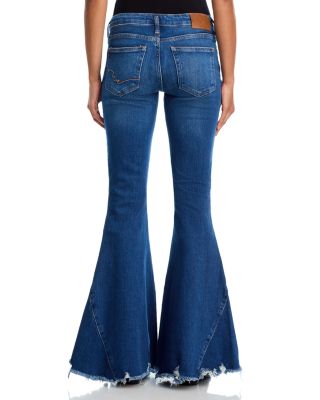 Emre High Rise Flare Jeans in Daisy Blue