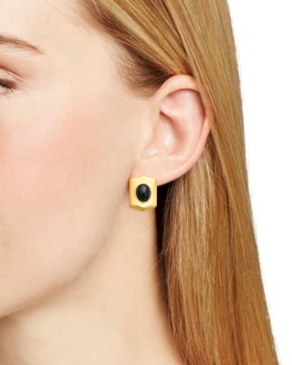 8 Other Reasons Black Stone Vintage Style Drop Earrings - Exclusive
