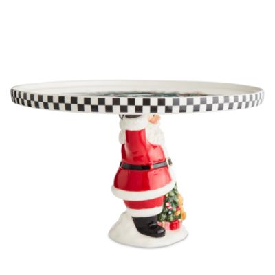 Christmas Tree Footed Treat Tray