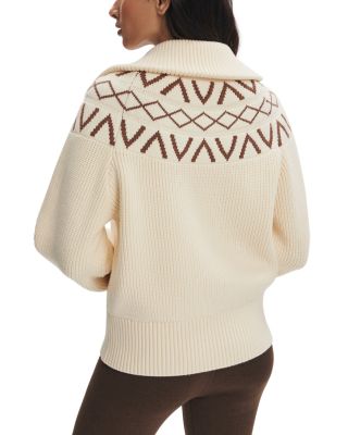 Sigrid Fair Isle Half Zip Sweater