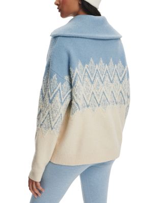 Hedda Fair Isle Half Zip Sweater