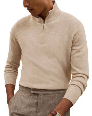 Royal Cashmere Half Zip Sweater