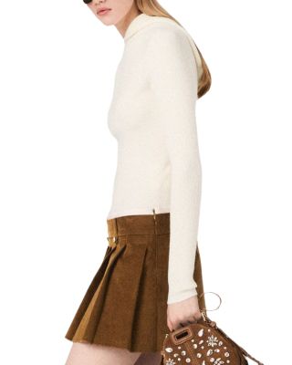 Jubelle Pleated Corduroy Miniskirt