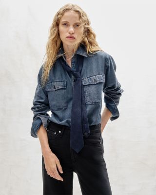 Featherweight Logan High Rise Wide Leg Jeans in Black