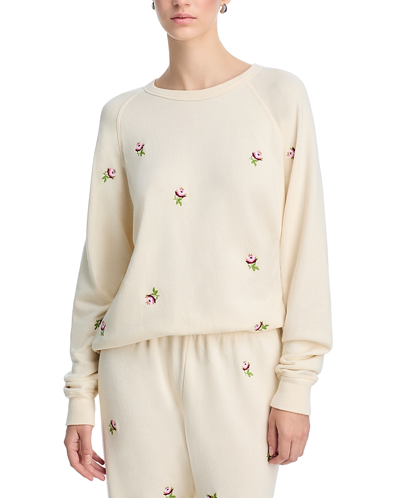 The Great Rose Sweatshirt In White