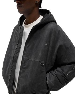 Hooded Oversized Bomber Jacket