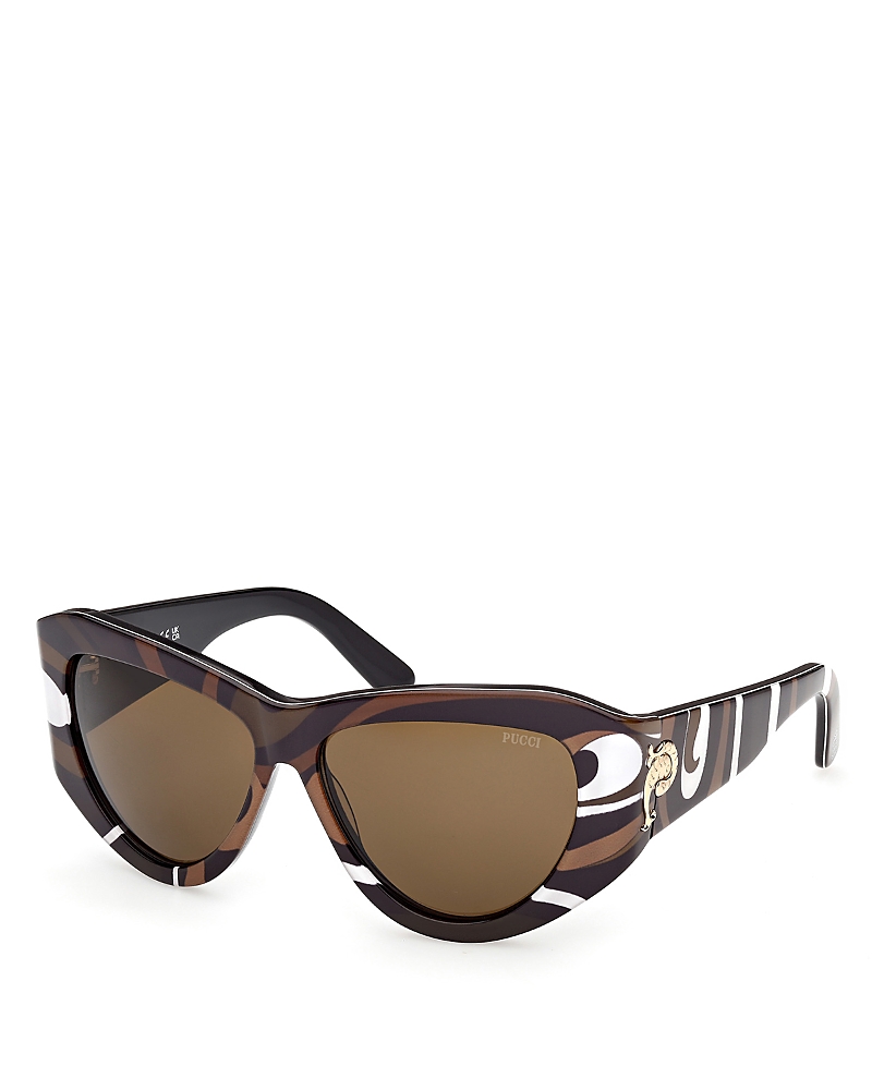 Pucci Cat Eye Sunglasses, 58mm In Orange