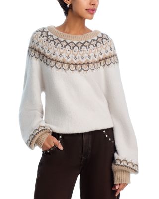 Misha Crewneck Fair Isle Sweater