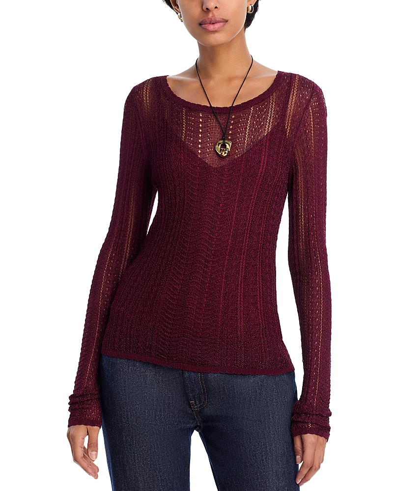 Paige Petra Top In Burgundy