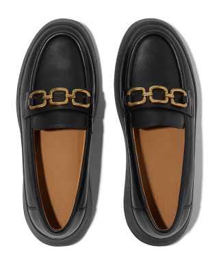 Women&#39;s F-Mode Chain Loafer Flats