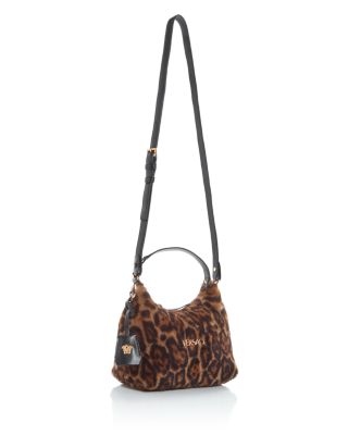 Tag Shearling Hobo Bag