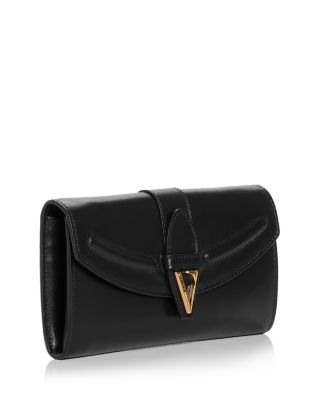 V Leather Wallet On Chain