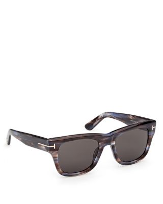 Finn Rectangular Sunglasses, 53mm