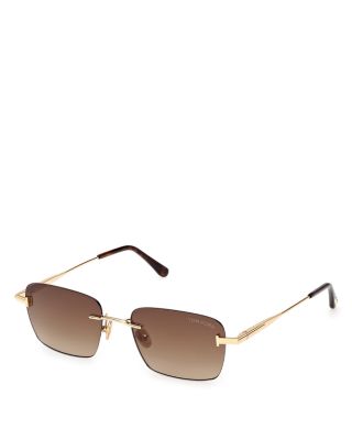 Jake Rectangular Sunglasses, 54mm