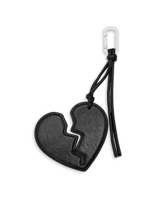 Broken Heart Leather Keyring