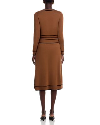 Crewneck Belted Dress - Exclusive