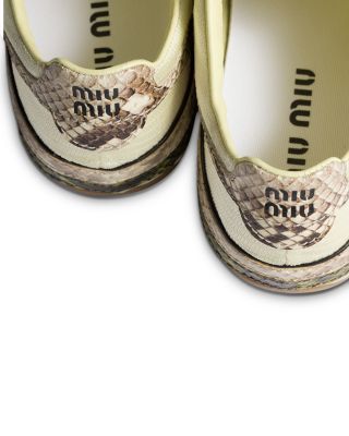 Women's Snake Embossed Sneakers