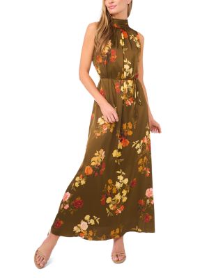 Amber Bow Tie Sleeveless Maxi Dress