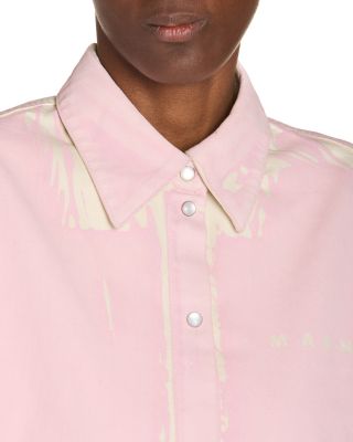 Denim Cocoon Button Front Shirt