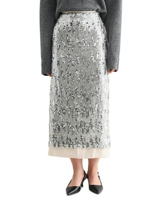 Sequin Midi Skirt