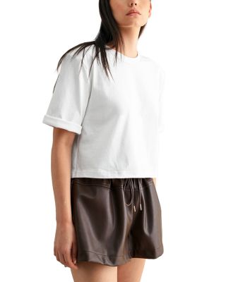 Crewneck Shoulder Pad Top