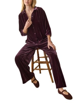 Velvet Drawstring Pants