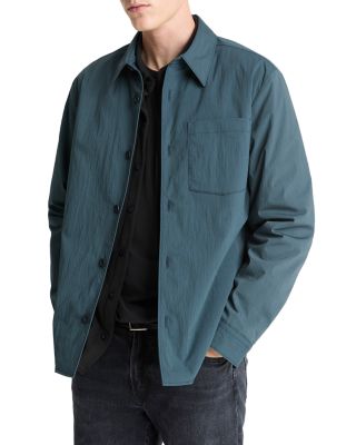 Cotton Blend Insulated Shirt Jacket