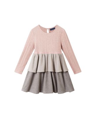 Girls&#39; Lurex Knit Tiered Dress - Little Kid