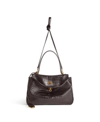 Rodeo Medium Handbag Crocodile Embossed
