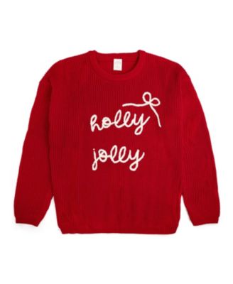 Women&#39;s Holly Jolly Bow Christmas Knit Sweaters