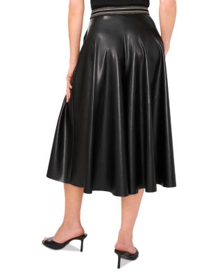 Wide Leg Faux Leather Culottes