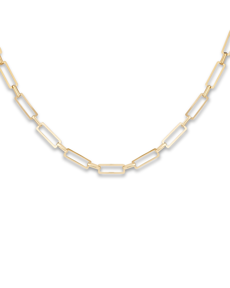 Lana Jewelry Paperclip Chain Collar Necklace In 14k Yellow Gold In Gold