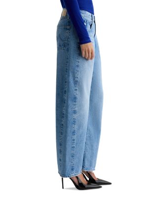 Hattie High Rise Barrel Jeans in Blueprint