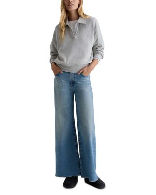 Saige High Rise Wide Leg Jeans in Western Front