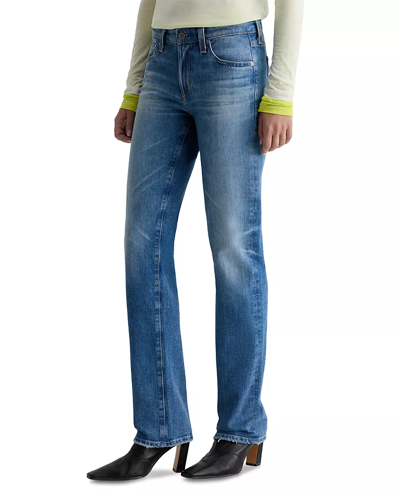 Ag Sandra Low Rise Straight Jeans in 15 Years Regal