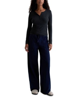 Jessa Long Sleeved Henley Tee