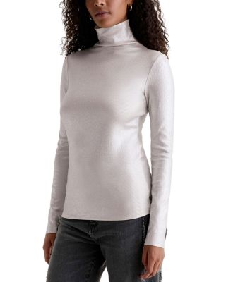 Metallic Turtleneck