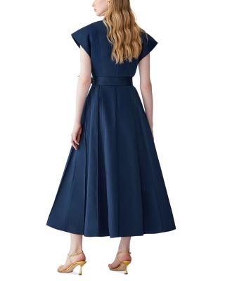 Double Breasted Tie Waist Dress