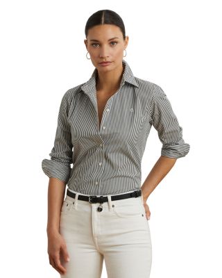 Ralph Lauren - Striped Button Front Top