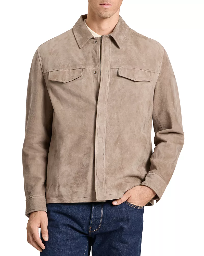 Ted Baker Wilbur Suede Shirt Jacket