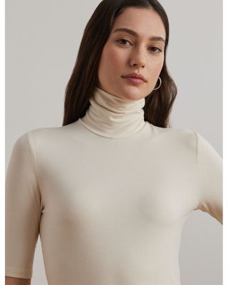 Elbow-Sleeve Turtleneck