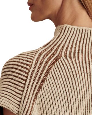 Lauren Plated Knit Sleeveless Sweater