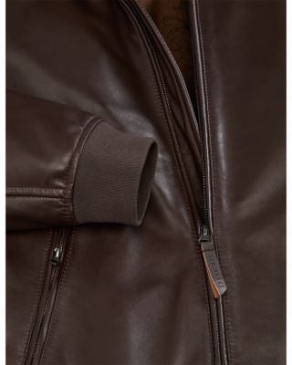 Waggoner Leather Bomber Jacket