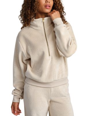 Plush Half Zip Sweatshirt