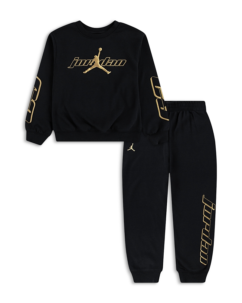 Jordan Boys' Mountainside Fleece Crewneck Top & Pants Set - Little Kid