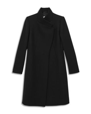 Wool Blend Mid Length Coat